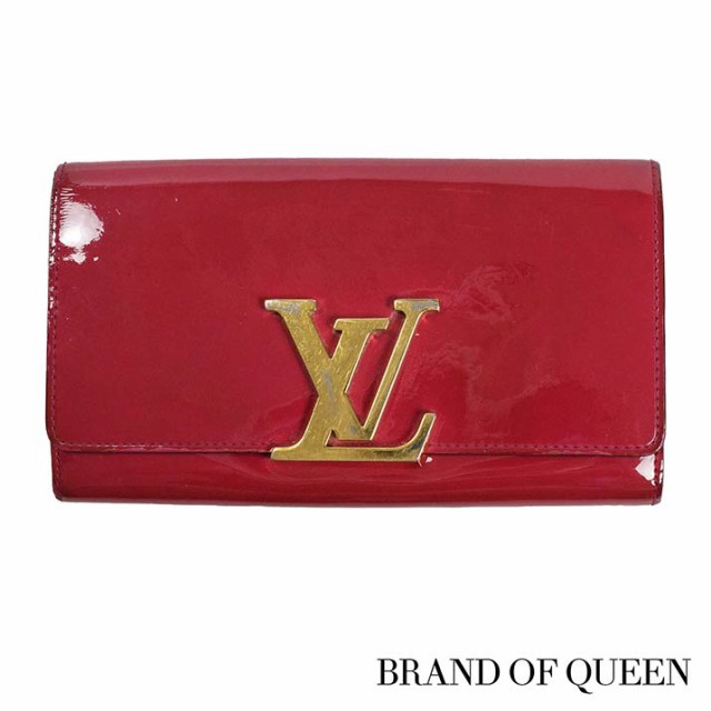 【送料無料】破格本物 ルイヴィトン Louis Vuitton 長財布 ヴェルニ ポルトフォイユ・ルイーズ ローズアンディアン 【中古 M61317】【売|au PAY マーケット