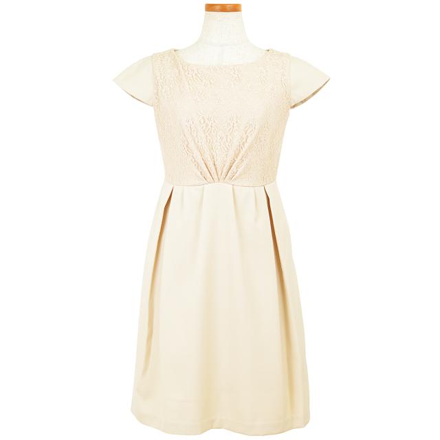 パーティードレス フォーマル ドレス 結婚式 二次会 無地 レース