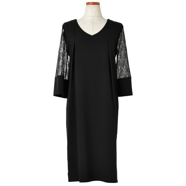 パーティードレス パーティドレス ワンピース Vネック レース 袖