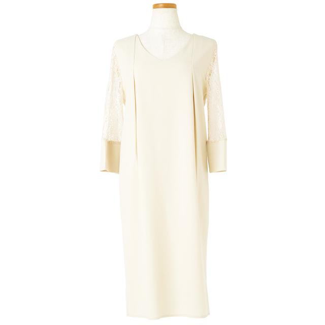 パーティードレス パーティドレス ワンピース Vネック レース 袖