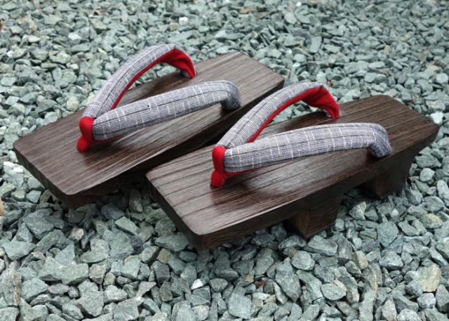 下駄 レディース 日本製 二枚歯 桐下駄 焼き 阿波しじら 印伝 みかも