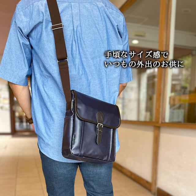 特典付き ショルダーバッグ 日本製 豊岡 メンズ PVC 撥水 BLAZER CLUB