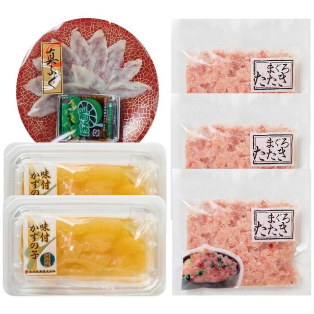 海ノ幸 3種詰合せ ふぐ刺身付き 6397-50 7947-368 【送料無料】 海鮮セット ふぐ刺し フグ 数の子 ギフト のし無料 内祝い お歳暮 お年賀 冬ギフト クリスマス 節句 誕生日 記念日 贈り物 お取り寄せ グルメ 食品 お礼 ご挨拶 プレゼント ギフトセット 贈答品 agesugi_sguの通販は 5,042円