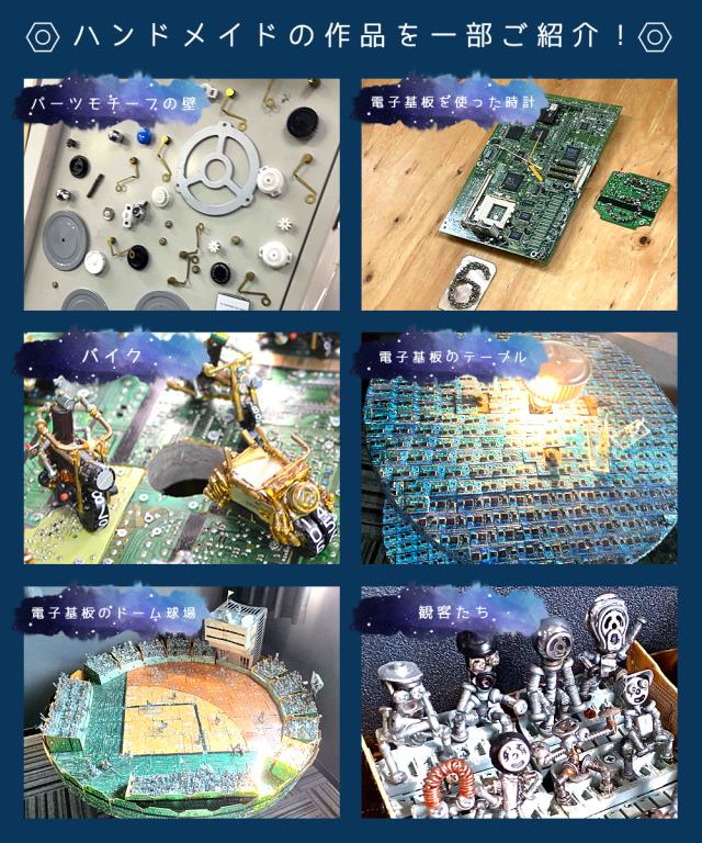 部品で作った 模型 バイク 立体パズル オートバイ 二輪車 訳あり ハンドメイド 高知県産 手作り 部品 ミニチュア 雑貨 おしゃれ かっこいい 御祝 プレゼント バイク仲間 ツーリング仲間 職人が作ったオートバイ Eタイプ【沖縄県除き送料無料】_2