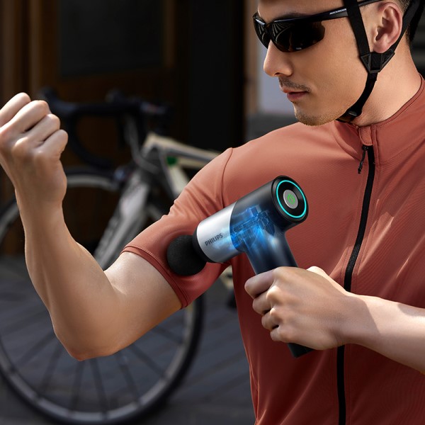 フィリップス PHILIPS マッサージガン 7段階振動 モード2種 強力 マッサージ器 運動 スポーツ 電動 筋膜ガン ハンディガン コンパクト Type-C 充電式 アタッチメント付き 筋膜リリースガン PPM7323 【沖縄県除き送料無料】ギフト対応 メッセージカード無料_7