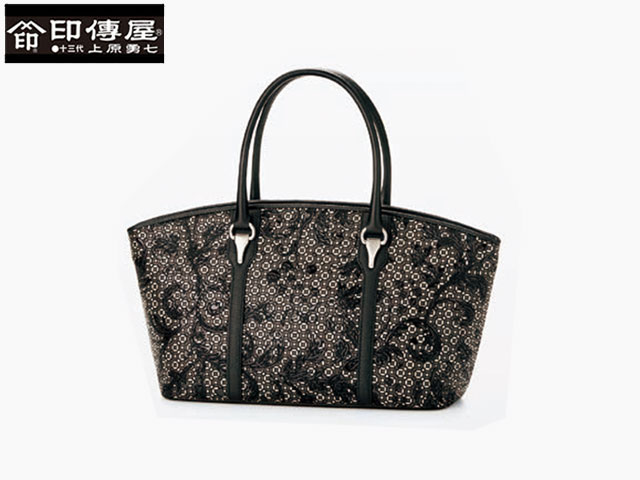 印傳屋 印伝 ETORCE エトルス 手提げ ハンドバッグ 和風 日本製 和柄 8308 indn23の通販は