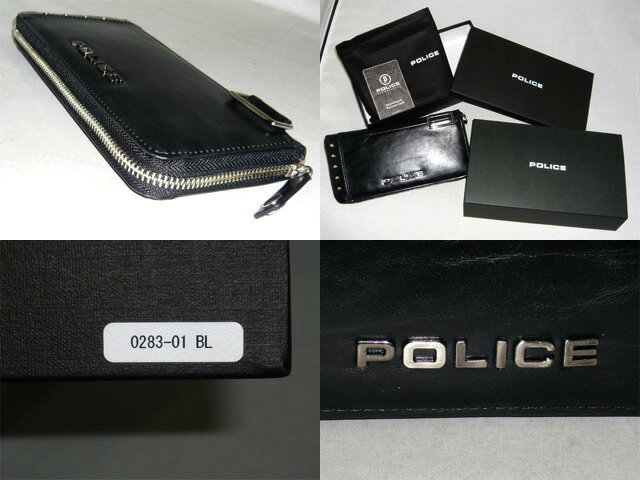 ポリス POLICE アボイド2 ラウンドファスナー長財布 財布 牛革 本革 レザー ラウンドファスナー スタッズ D管 3ルーム 0283_1