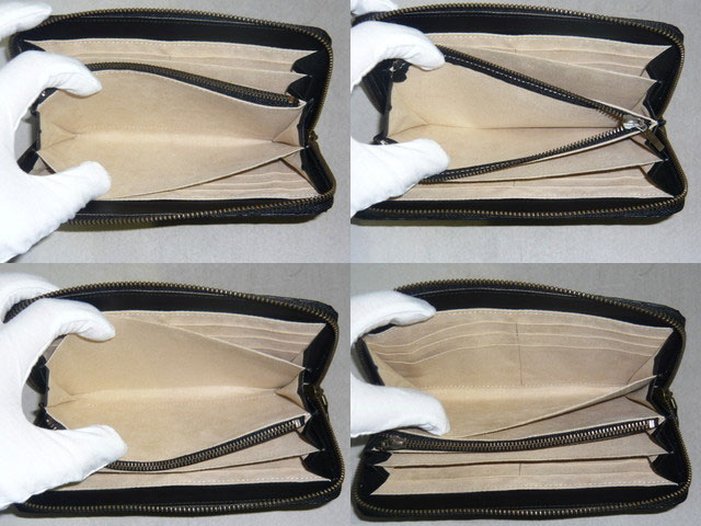 Viadoan ヴィアドアン ヘビ革 牛革 オイルマット ラウンドファスナー長