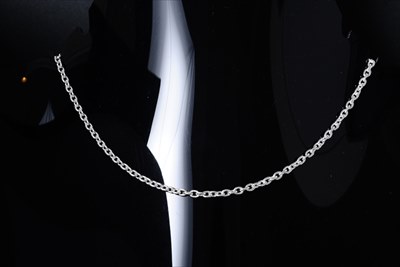 あずきチェーン シルバーチェーン ネックレスチェーン (幅3.5mm)(長さ40cm)_1