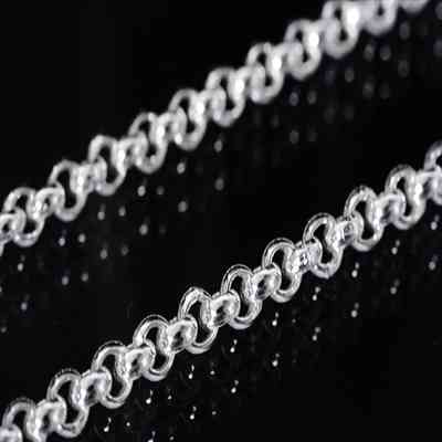 あずき(甲丸) シルバーチェーン シルバー925 ネックレスチェーン チェーンのみ (幅3mm)【長さ50cm】