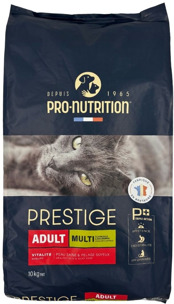 【賞味期限2026年12月24日】プレスティージ猫用　アダルト3種のミックス粒10kg【キャットフード】【正規品】