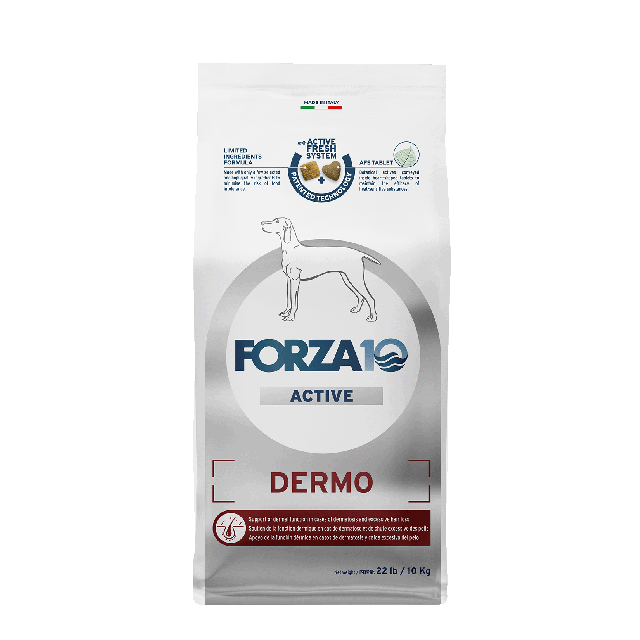 FORZA10 デルモアクティブ ミディアム（中粒）10kg【フォルツァディエチ】【犬用療法食】【正規品】