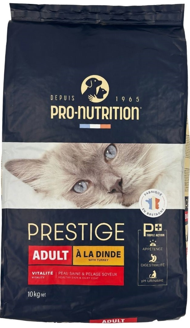 【賞味期限2026年10月1日】プレスティージ猫用　アダルトwithターキー10kg【キャットフード】【正規品】