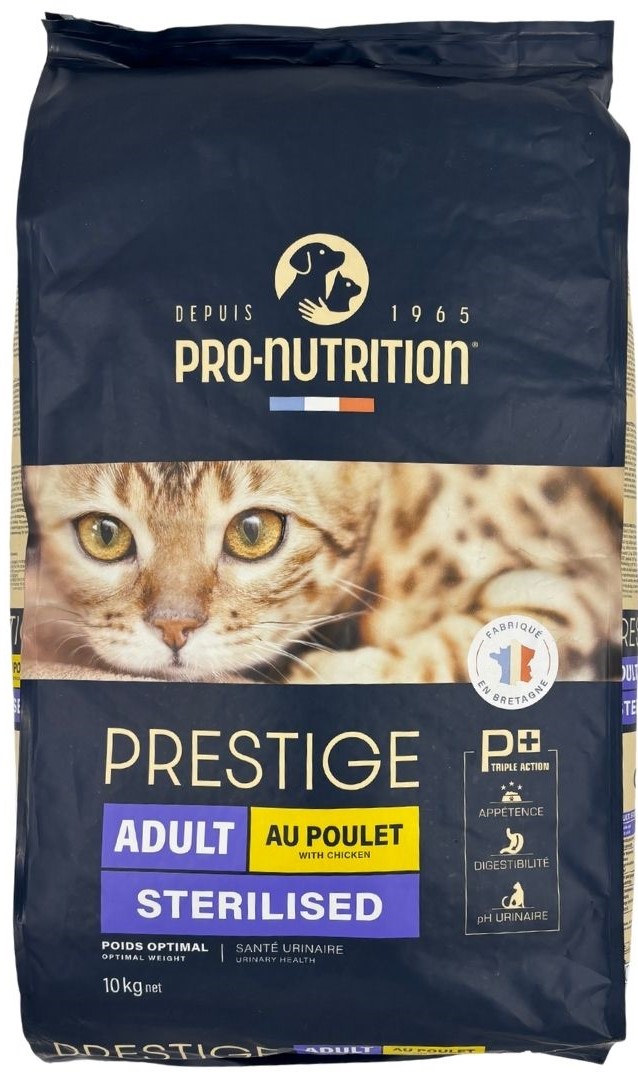【賞味期限2026年11月18日】プレスティージ猫用　アダルト避妊去勢 with チキン10kg【キャットフード】【正規品】