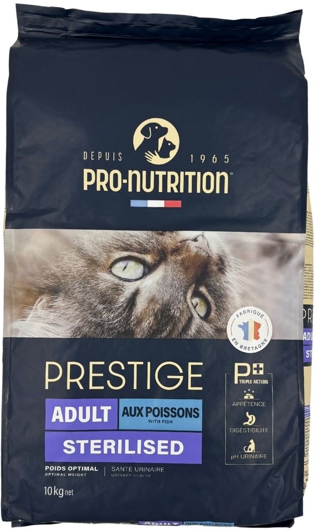 【賞味期限2026年11月25日】プレスティージ猫用　アダルト避妊去勢 with フィッシュ10kg【キャットフード】【正規品】