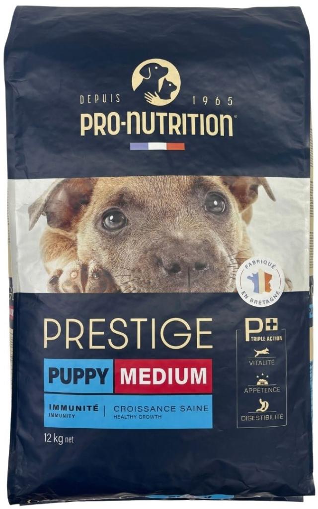 【賞味期限2026年12月26日】プレスティージ犬用 パピー中粒 12kg【ドッグフード】【正規品】おやつのプレゼント付き