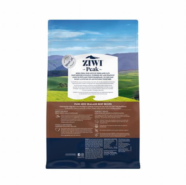 【おまけ付き】【NEWパッケージ】ZIWI Peak（ジウィピーク） エアドライ・キャットフード グラスフェッドビーフ1kg【トッピングにおすすめ】【正規品】 ジウィピーク 猫