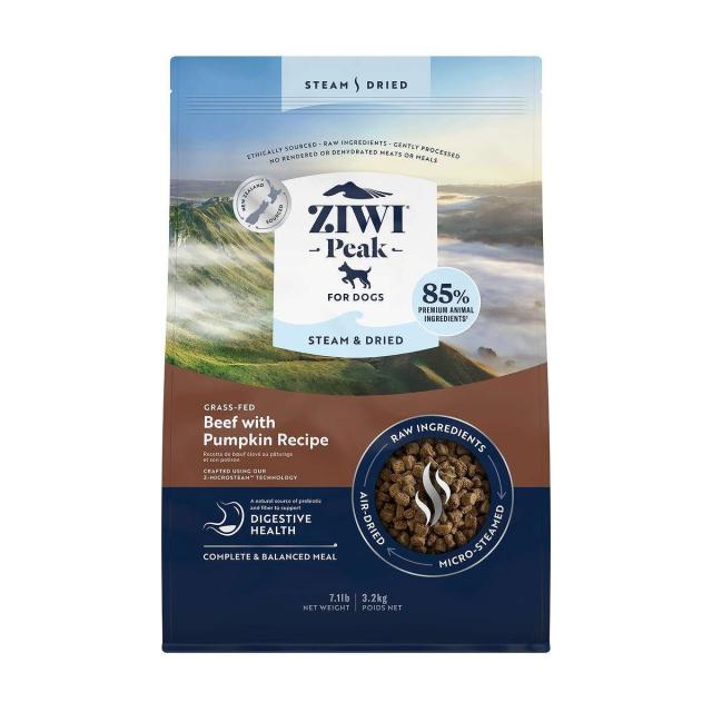 【賞味期限2026年9月11日】【おまけ付き】ZIWI Peak（ジウィピーク) スチーム＆ドライ・ドッグフード　ビーフ　3.2kg 【正規品】