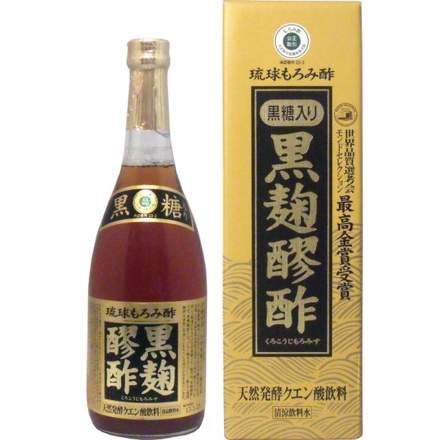 ※琉球もろみ酢 黒麹醪酢（黒糖印字機） 720mL×6個仕かける
