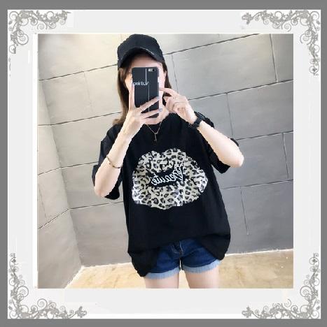 ビックtシャツ ヒョウ柄リップtシャツ 3色 コットン100パーセントロゴ刺繍 お届け方法レターパック510の通販はau Pay マーケット Pochi Pochi