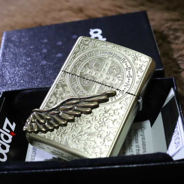 限定ZIPPO】2020 エンジェルウイング ブラス古美 翼 羽 限定ジッポ