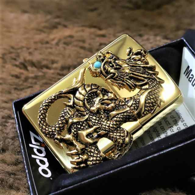 限定ZIPPO】100個 限定 ジッポ ドラゴンメタル ゴールド 龍 竜 金 限定