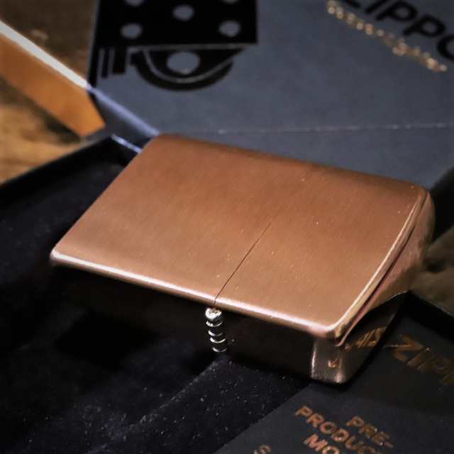 ファッション zippo ソリッドカッパー 純銅製 Zippo社初 黒タンク