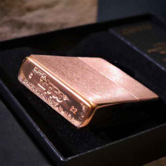 限定ZIPPO】純銅ジッポ ソリッドカッパー ブラックタンク Solid Copper ...