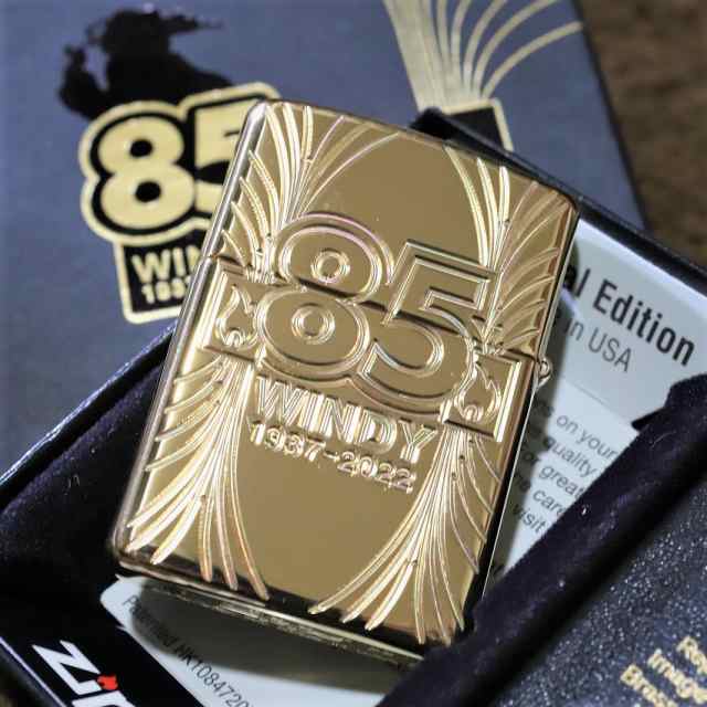 限定ZIPPO 2022年 WINDY85周年記念 ジッポ ゴールド 金 世界12500個