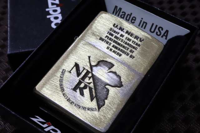 【エヴァZIPPO】エヴァンゲリオン ネルフマーク ジッポ 限定 シリアルナンバー ジッポエヴァ エヴァジッポ ネルフジッポ NERV かっこいい