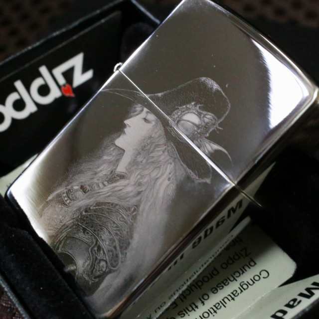 【天野喜孝 ZIPPO】吸血鬼 ハンター ジッポ 鏡面ユーズド加工 絵柄彫り 人気 プレゼント 天野ジッポ 天野ライター 送料無料 zippo  天野喜｜au PAY マーケット