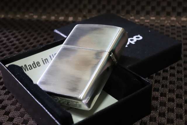 ZIPPO 花札 五光 いぶし銀風加工 ジッポ