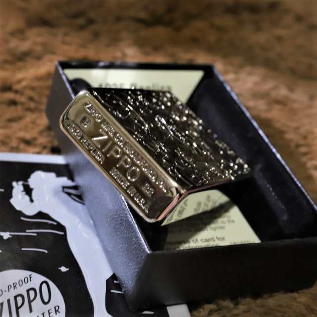 ZIPPO】1935レプリカ 両面アラベスク シルバー 四角いジッポ 銀