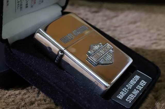 純銀ZIPPO HARLEY-DAVIDSON サイドウイング ハーレーダビッドソン