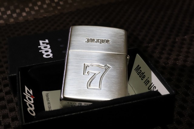 ZIPPO】ジャックポット 777 GAME スロットZIPPO シルバー燻し 両面加工