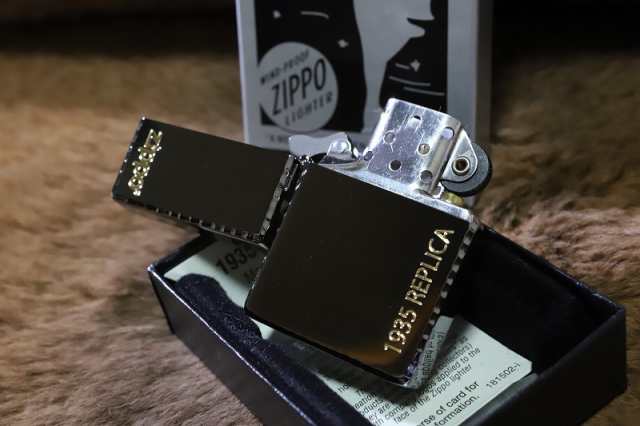 zippo☆1935Rep☆シンプルロゴ☆RD☆コーナーカット☆ジッポ ライター