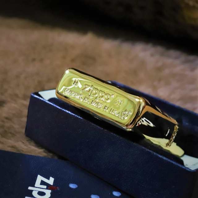 Armor ZIPPO】 重厚アーマー シャインレイカット ゴールド 金 鏡面