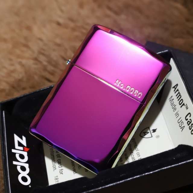 Armor ZIPPO】 重厚アーマー シャインレイカット 限定レインボーカラー