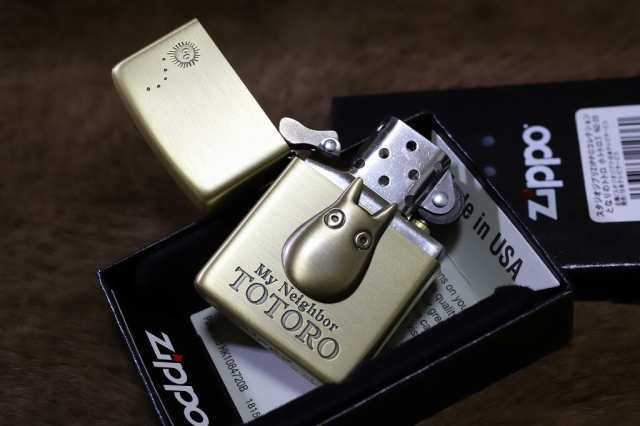 ジブリ ZIPPO となりのトトロ 小トトロ 真鍮古美 トトロジッポ プレゼント 人気 コレクションジッポ スタジオジブリ アンティーク調 ライ