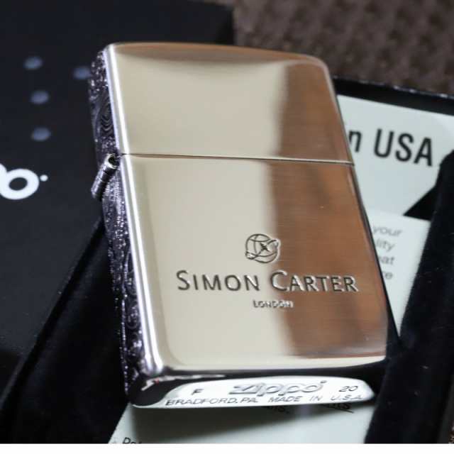 クーポン発行 Simon Carter 3面ペイズリー 銀いぶし仕上げ ジッポライター サイモンカーター オイルライター おしゃれ プレゼント 人気 ブランド Zippo Zippo クリスマス 鏡面シルバーかっこいい かわいい 日本正規品 Krizstore Com