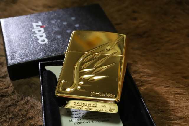 ZIPPO アーマー V-WING 深彫り 鏡面 ブラック ジッポー ライター - www