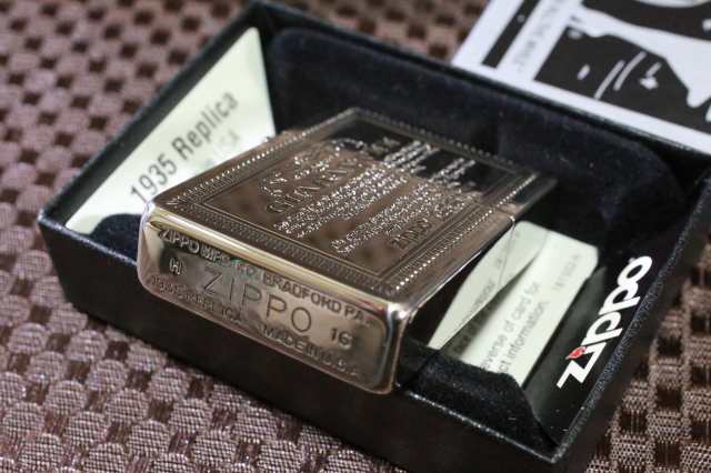 ZIPPO】 1935レプリカ ギャランティー シルバー しぶい ジッポライター