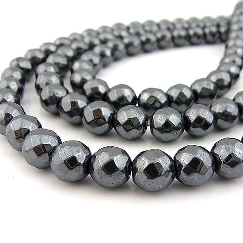 パワーストーン 天然石 ビーズ ヘマタイトaa ミラーボールカット 8ｍｍ 1連販売の通販はau Wowma ジェムバザール
