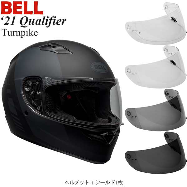 BELL 2点セット Qualifier フルフェイス Turnpike BG ヘルメット