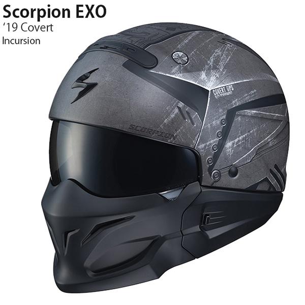 Scorpion Exo ヘルメット Covert 19年 モデル Incursionの通販はau Pay マーケット モータースポーツインポート