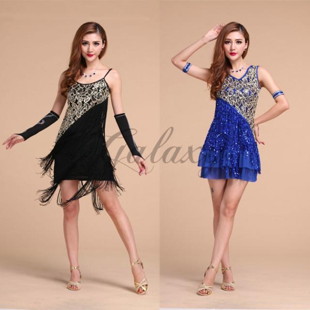 ラテンダンス衣装 ワンピース キラキラ コスチューム 4色 Rt0015 Rt0015 の通販はau Wowma Goldcos