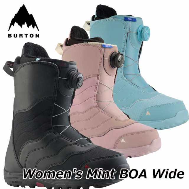 23-24 BURTON バートン スノーボード ブーツ レディース Women's Mint Boa Boot Wide ミント ボア ワイド 【日本正規品】ship1【返品種別