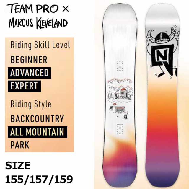 23-24 NITRO ナイトロ スノーボード TEAM PRO x MARCUS KLEVELAND ship1の通販はau PAY マーケット -  FLEA フレア | au PAY マーケット－通販サイト