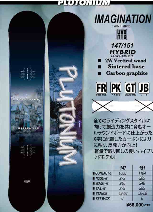 23-24 PLUTONIUM プルトニウム スノボー 板 SNOWBOARD グラトリ