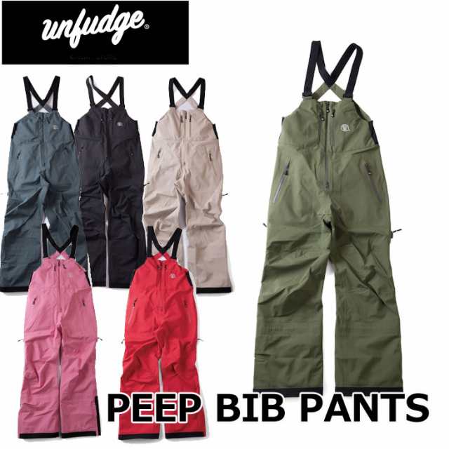 スノーボードunfudge snow wear PEEP BIB PANTS